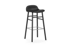Normann Copenhagen - Form Barstool 75 cm Full Upholstery Black Oak