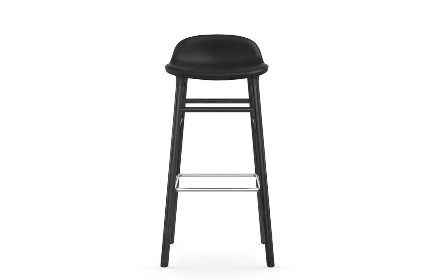 Normann Copenhagen - Form Barstool 75 cm Full Upholstery Black Oak