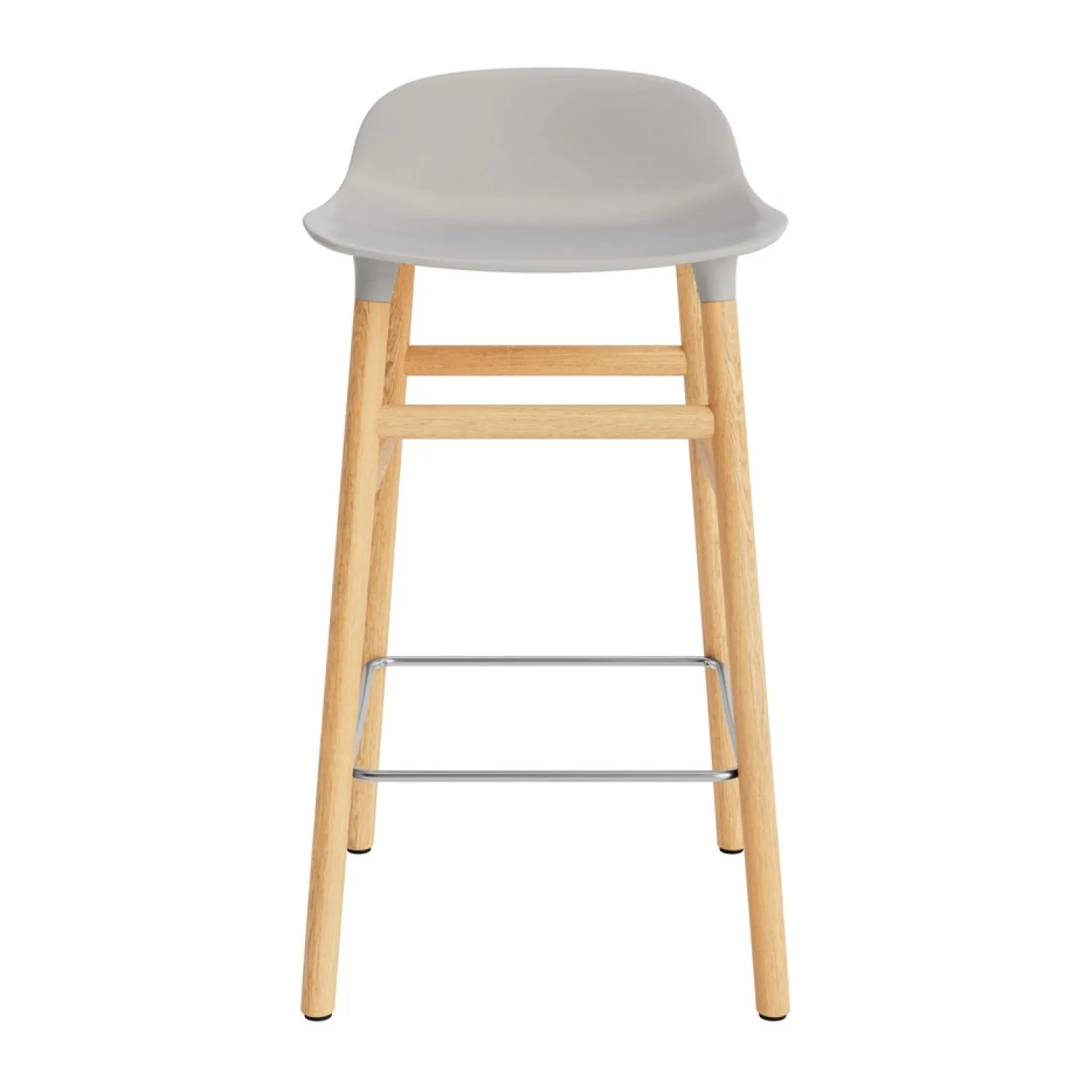Normann Copenhagen - Form Barstool 65 cm - Varm grå/Eg
