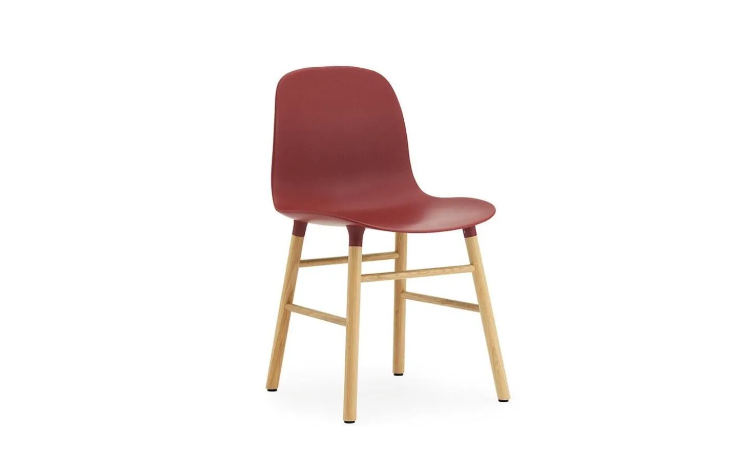 Normann Copenhagen - Form Chair Oak - Stol i Rød og Eg