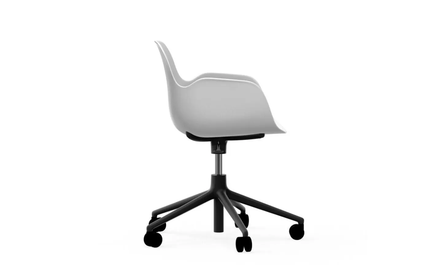 Normann Copenhagen - Form Armchair Swivel 5W Gas Lift Black Alu