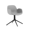 Normann Copenhagen - Form Armchair Swivel 4L Full Uph. Black Alu