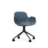 Normann Copenhagen - Form Armchair Swivel 4W Black Alu