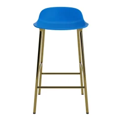 Normann Copenhagen - Form Barstool 65 cm - Blå/Messing