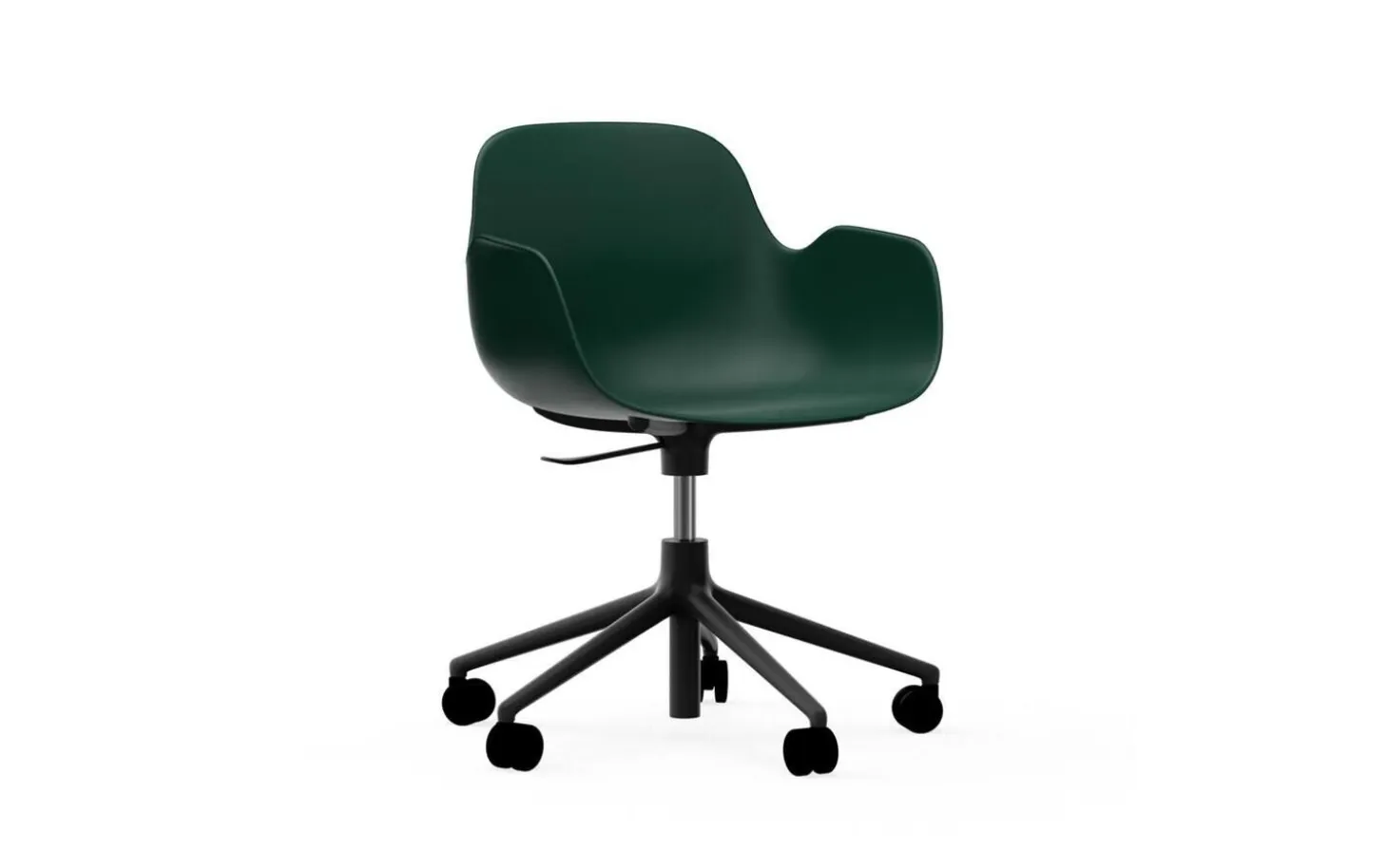 Normann Copenhagen - Form Armchair Swivel 5W Gas Lift Black Alu