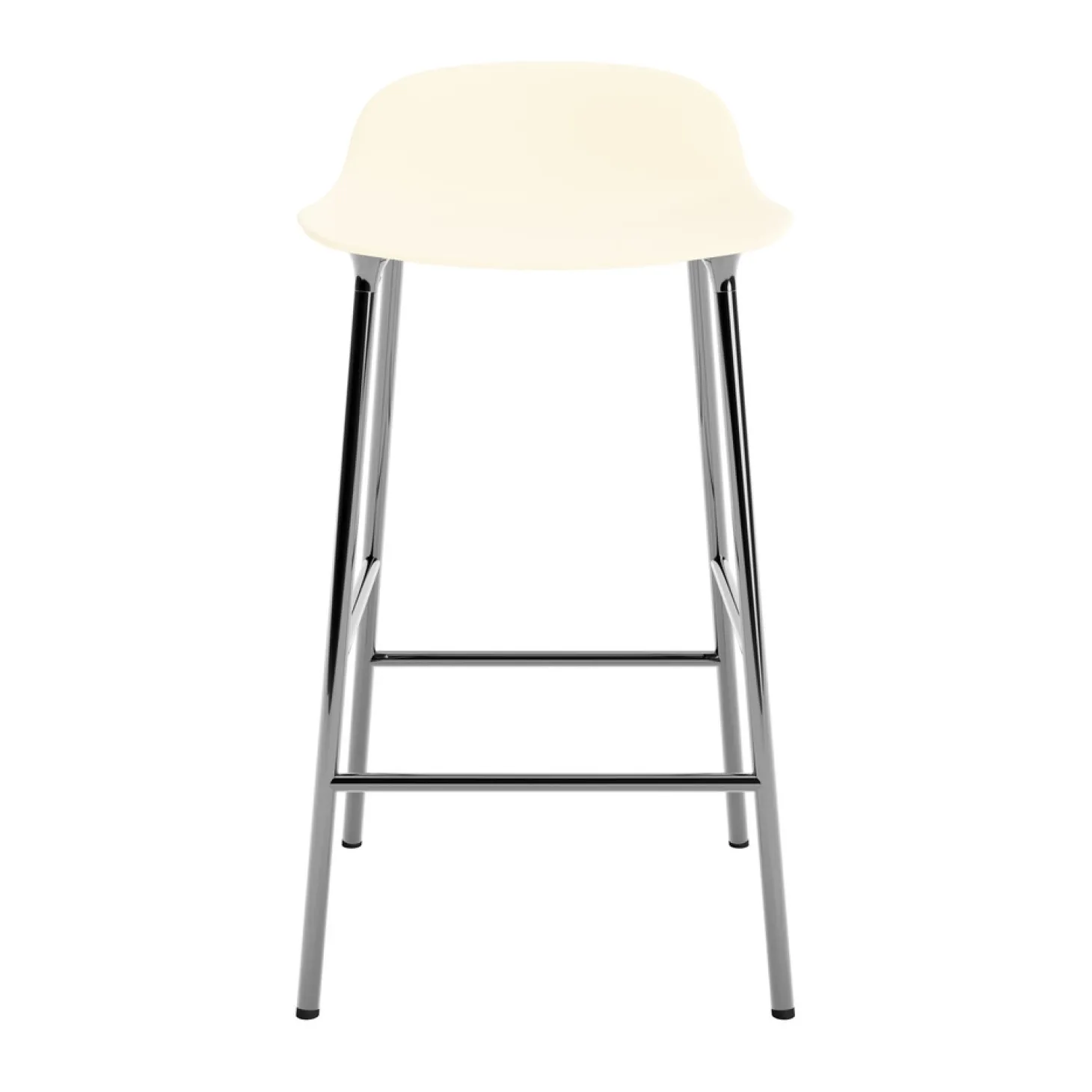 Normann Copenhagen - Form Barstool 65 cm - Creme/krom