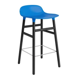 Normann Copenhagen - Form Barstool 65 cm - Blå/Sort eg