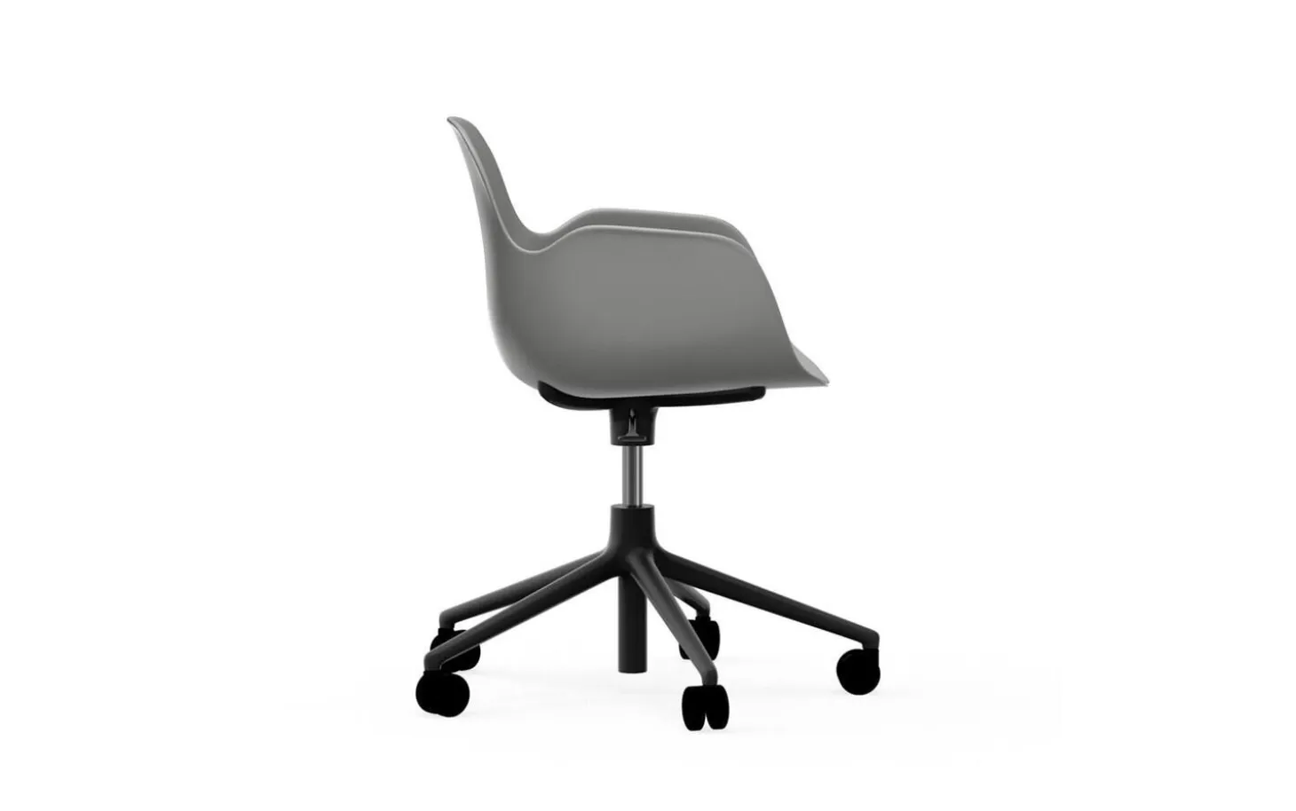 Normann Copenhagen - Form Armchair Swivel 5W Gas Lift Black Alu