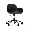 Normann Copenhagen - Form Armchair Swivel 5W Gas Lift Black Alu