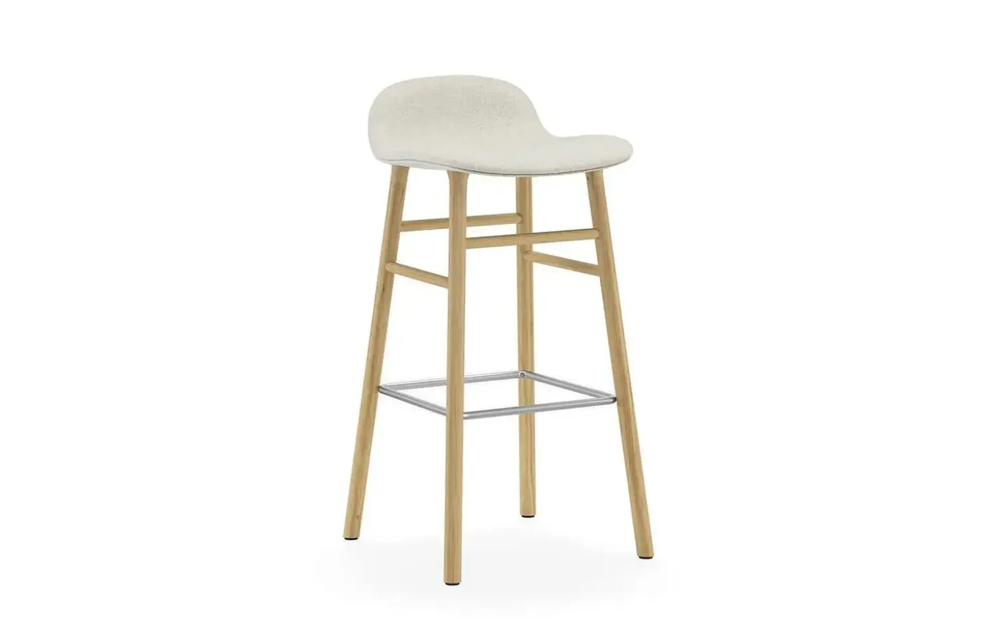 Normann Copenhagen - Form Barstool 75 cm Full Upholstery Oak