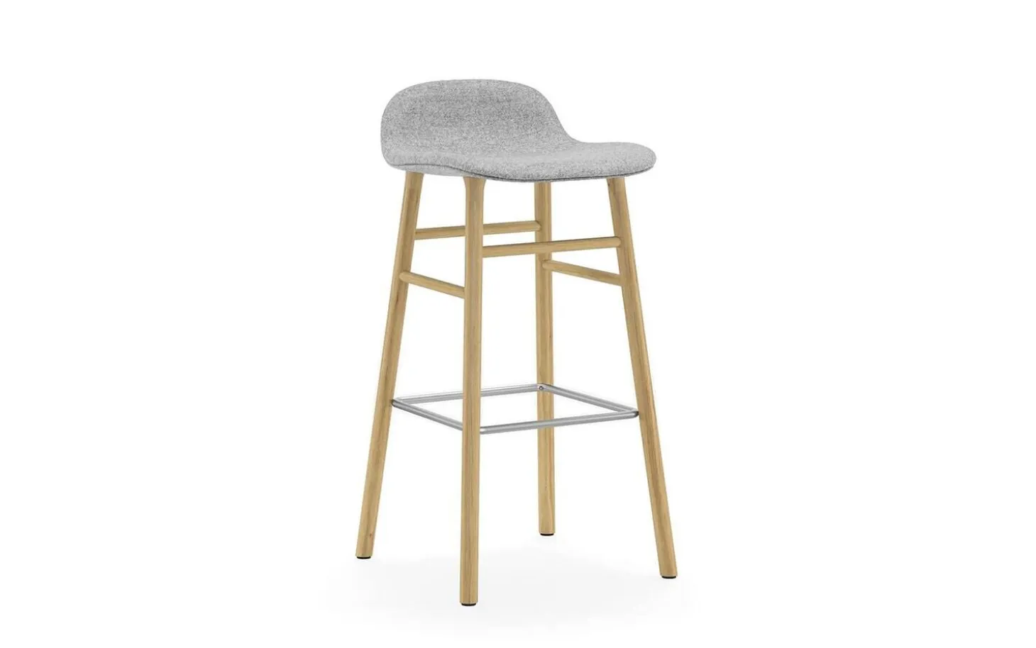 Normann Copenhagen - Form Barstool 75 cm Full Upholstery Oak