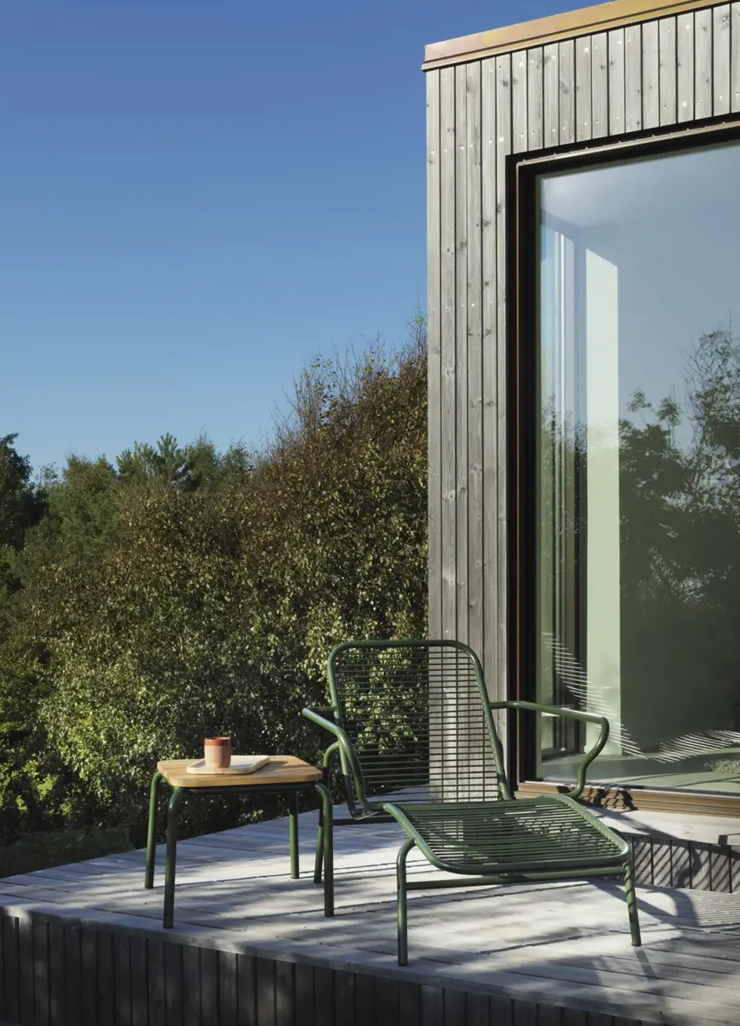 Normann Copenhagen - Havebord - Vig Robinie - 55x45 - Mørke grøn