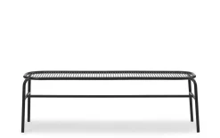 Normann Copenhagen - Havebænk - Vig - Sort - 150 x 50 x 46 cm