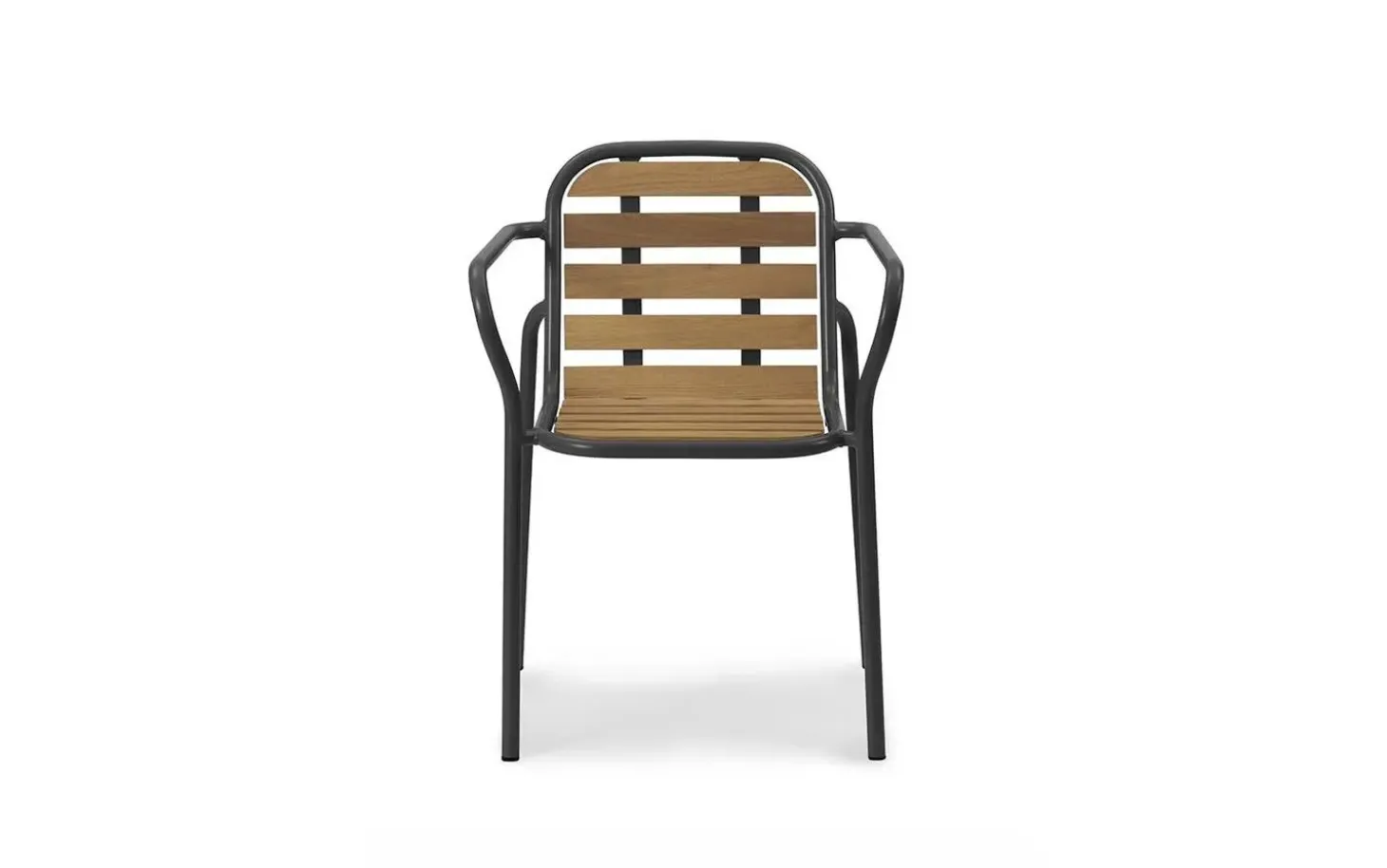 Normann Copenhagen - Havestol - armstol - Vig Robinie - Sort