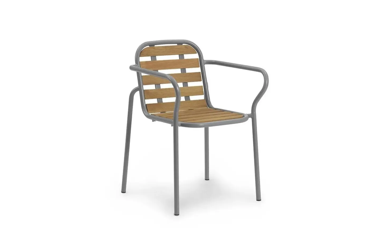 Normann Copenhagen - Havestol - armstol - Vig Robinie - Grå