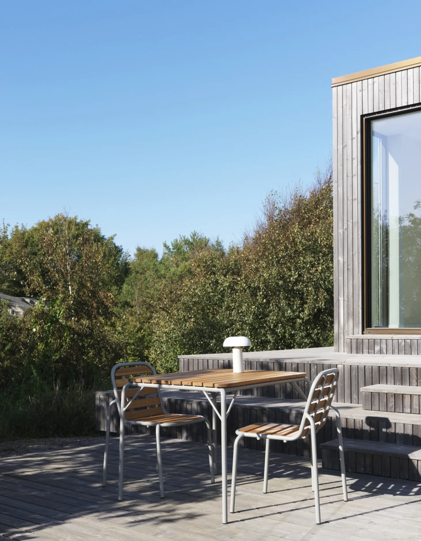 Normann Copenhagen - Havestol - Vig Robinie - Grå