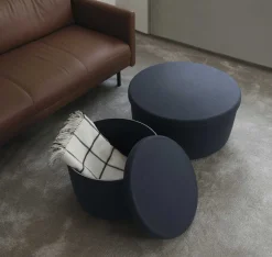 Normann Copenhagen - Hide Opbevarings Puf - Grå - Small