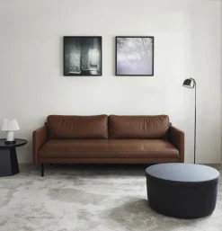 Normann Copenhagen - Hide Opbevarings Puf - Sand - Large