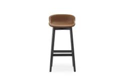 Normann Copenhagen - Hyg Barstool 75 cm Full Upholstery Black Oak