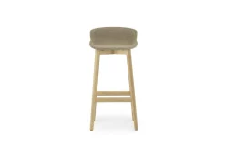 Normann Copenhagen - Hyg Barstool 75 cm Front Upholstery Sand & Oak