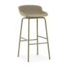 Normann Copenhagen - Hyg Barstool 75 cm Front Upholstery Sand & Sand Steel