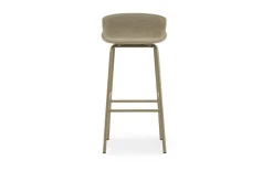 Normann Copenhagen - Hyg Barstool 75 cm Front Upholstery Sand & Sand Steel