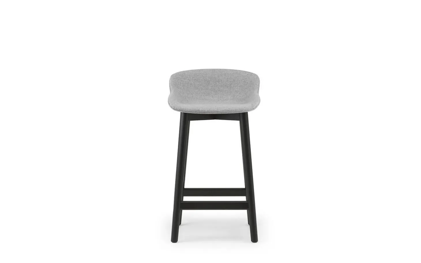 Normann Copenhagen - Hyg Barstool 65 cm Full Upholstery Black Oak