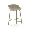 Normann Copenhagen - Hyg Barstool 65 cm Front Upholstery Sand & Sand Steel