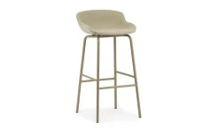 Normann Copenhagen - Hyg Barstool 75 cm Full Upholstery Sand Steel