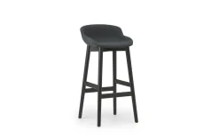 Normann Copenhagen - Hyg Barstool 75 cm Full Upholstery Black Oak