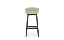 Normann Copenhagen - Hyg Barstool 75 cm Full Upholstery Black Oak