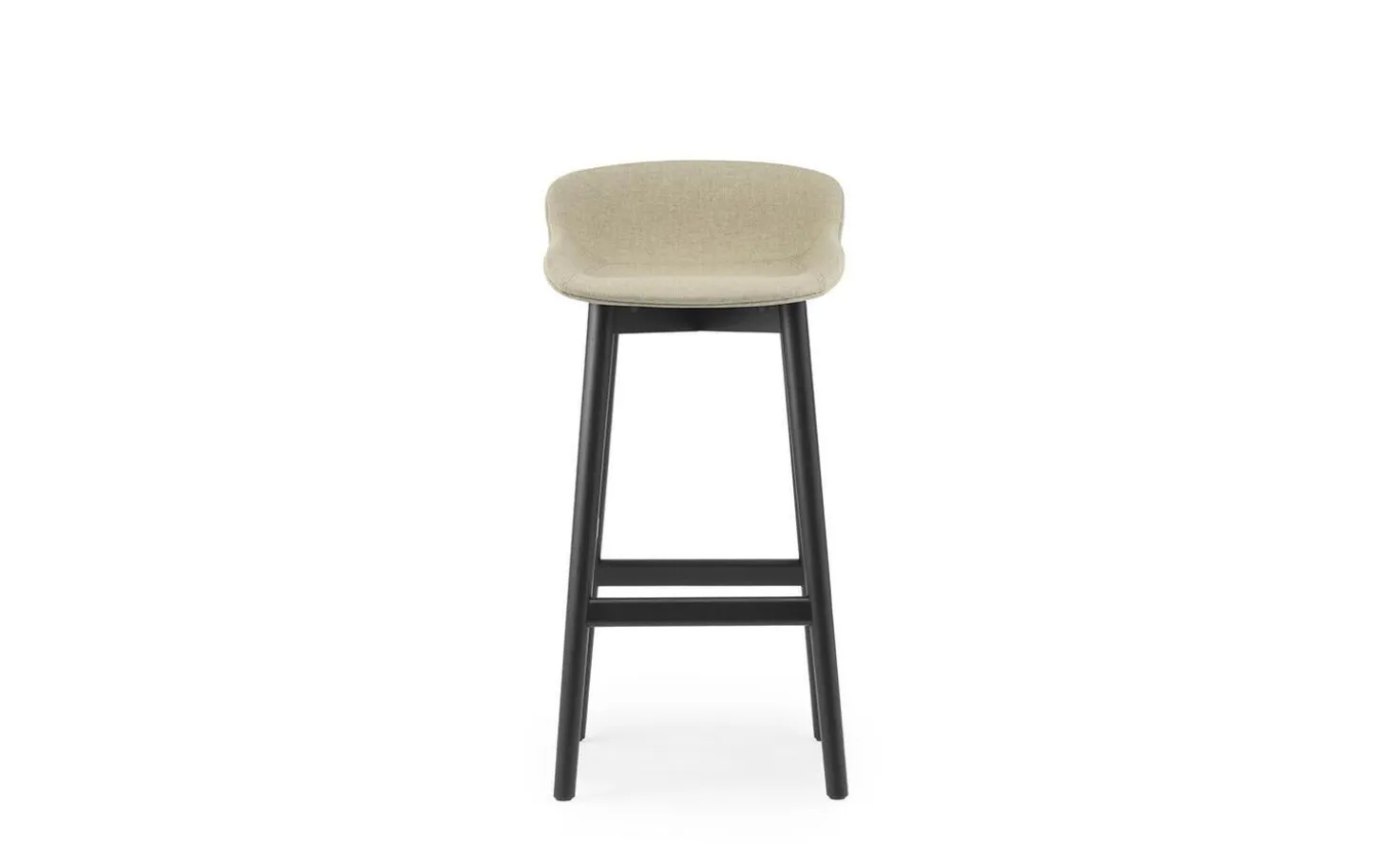 Normann Copenhagen - Hyg Barstool 75 cm Full Upholstery Black Oak