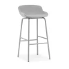 Normann Copenhagen - Hyg Barstool 75 cm Full Upholstery Grey Steel