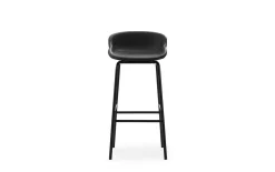Normann Copenhagen - Hyg Barstool 75 cm Full Upholstery Black Steel