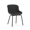 Normann Copenhagen - Hyg Chair Front Upholstery Black & Black Steel