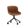 Normann Copenhagen - Hyg Chair Swivel 4W Full Upholstery Black Alu
