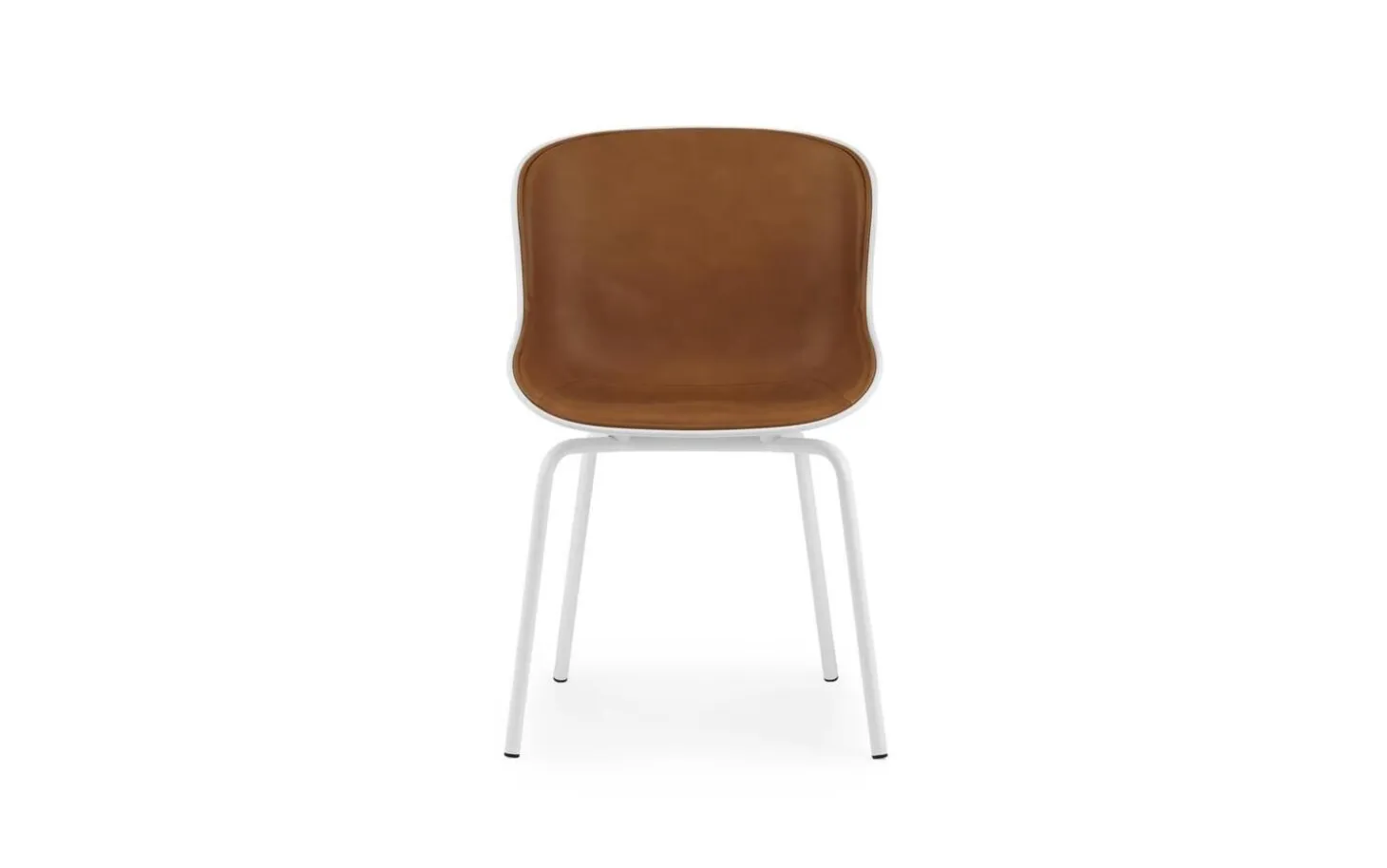 Normann Copenhagen - Hyg Chair Front Upholstery White & White Steel