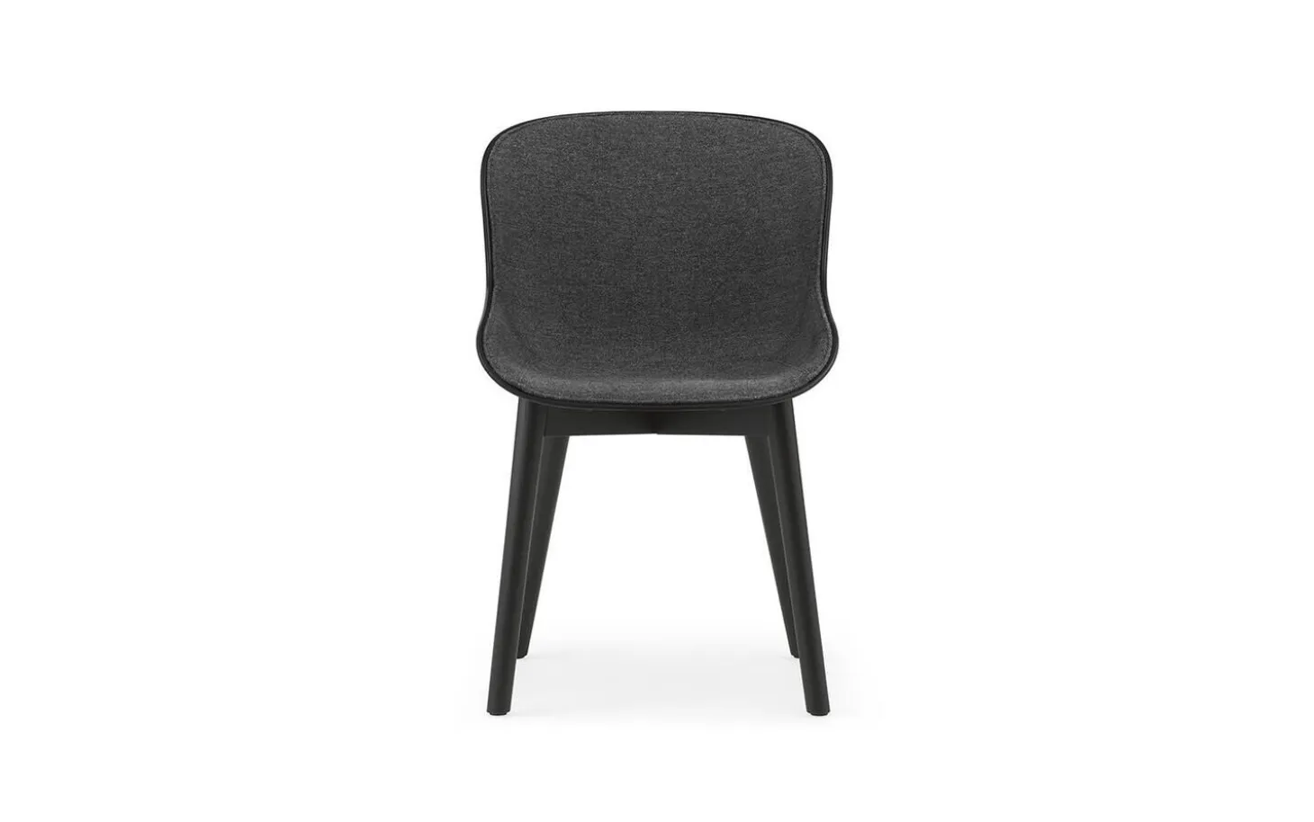Normann Copenhagen - Hyg Chair Front Upholstery Black & Black Oak