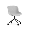 Normann Copenhagen - Hyg Chair Swivel 4W Full Upholstery Black Alu