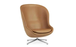 Normann Copenhagen - Hyg Lounge Chair High Swivel Alu Tilt