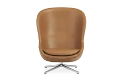 Normann Copenhagen - Hyg Lounge Chair High Swivel Alu Tilt