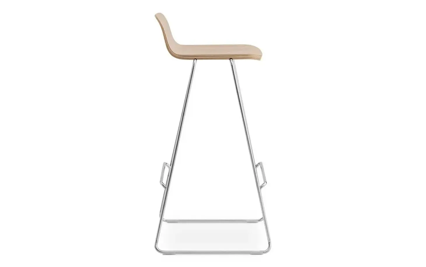 Normann Copenhagen - Just Barstool w. Back 75 cm
