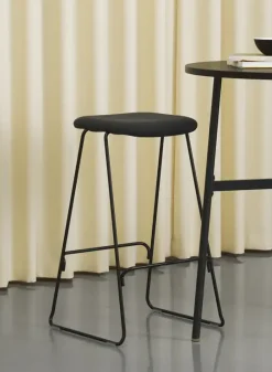Normann Copenhagen - Just Barstool 65 cm Full Upholstery Black Steel