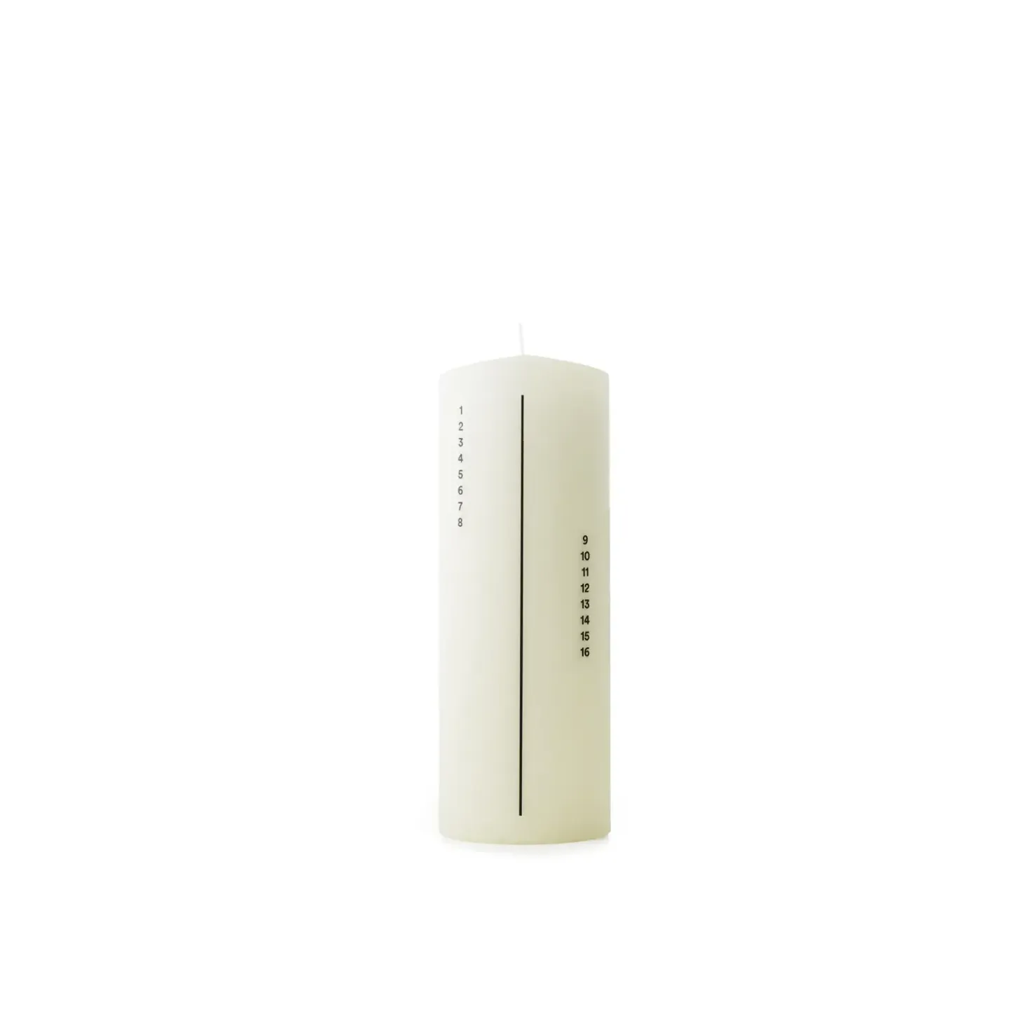 Normann Copenhagen - Kalenderlys - Off White - H20 x Ø7 cm