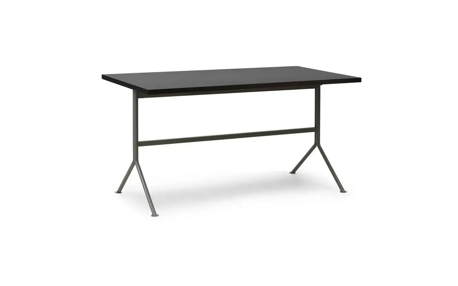 Normann Copenhagen - Kip Desk Grey Steel - Dark Brown