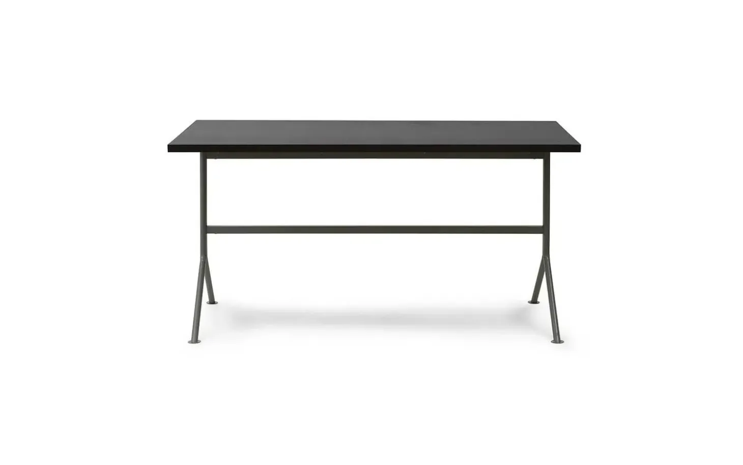 Normann Copenhagen - Kip Desk Grey Steel - Dark Brown