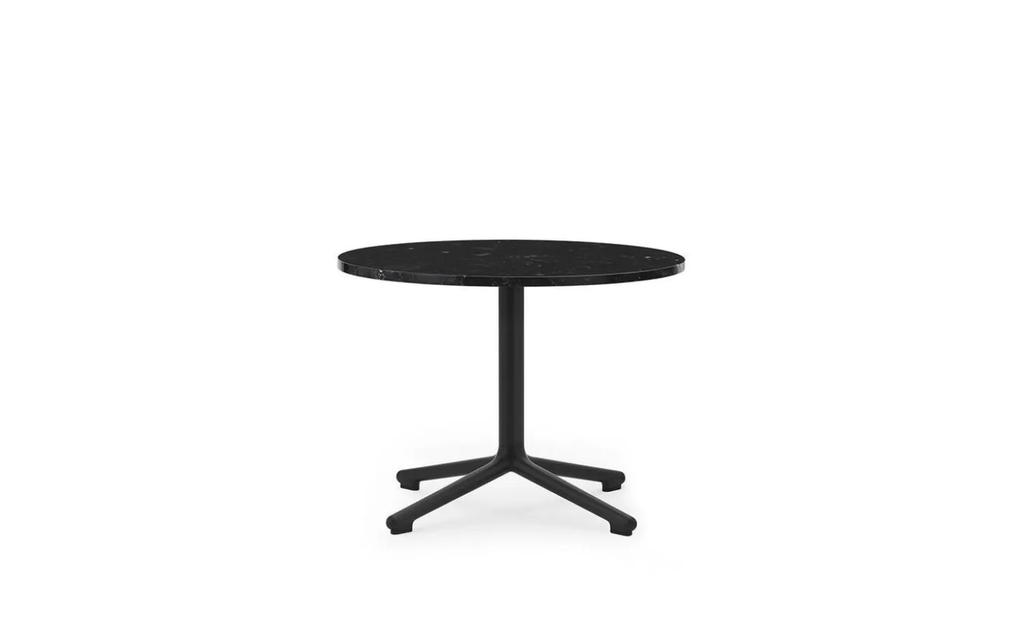 Normann Copenhagen - Lunar Coffee Table H45 Ø60 cm Black Alu