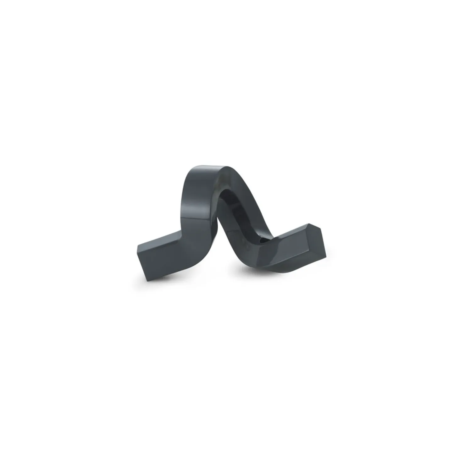 Normann Copenhagen - Lysestage - Crooked Candlestick One - Grey / Grå