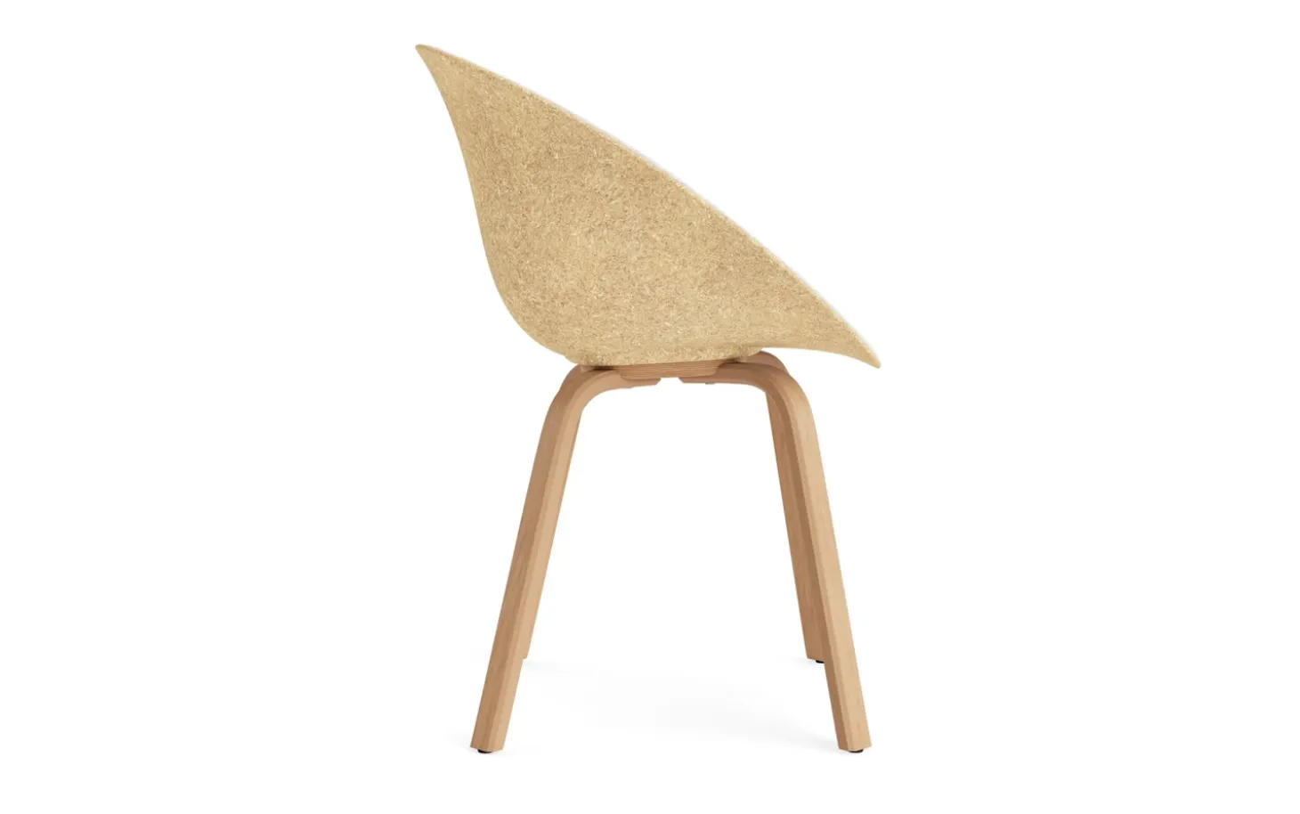 Normann Copenhagen - Mat Armchair Front Upholstery Hemp Beech - Hallingdal 110
