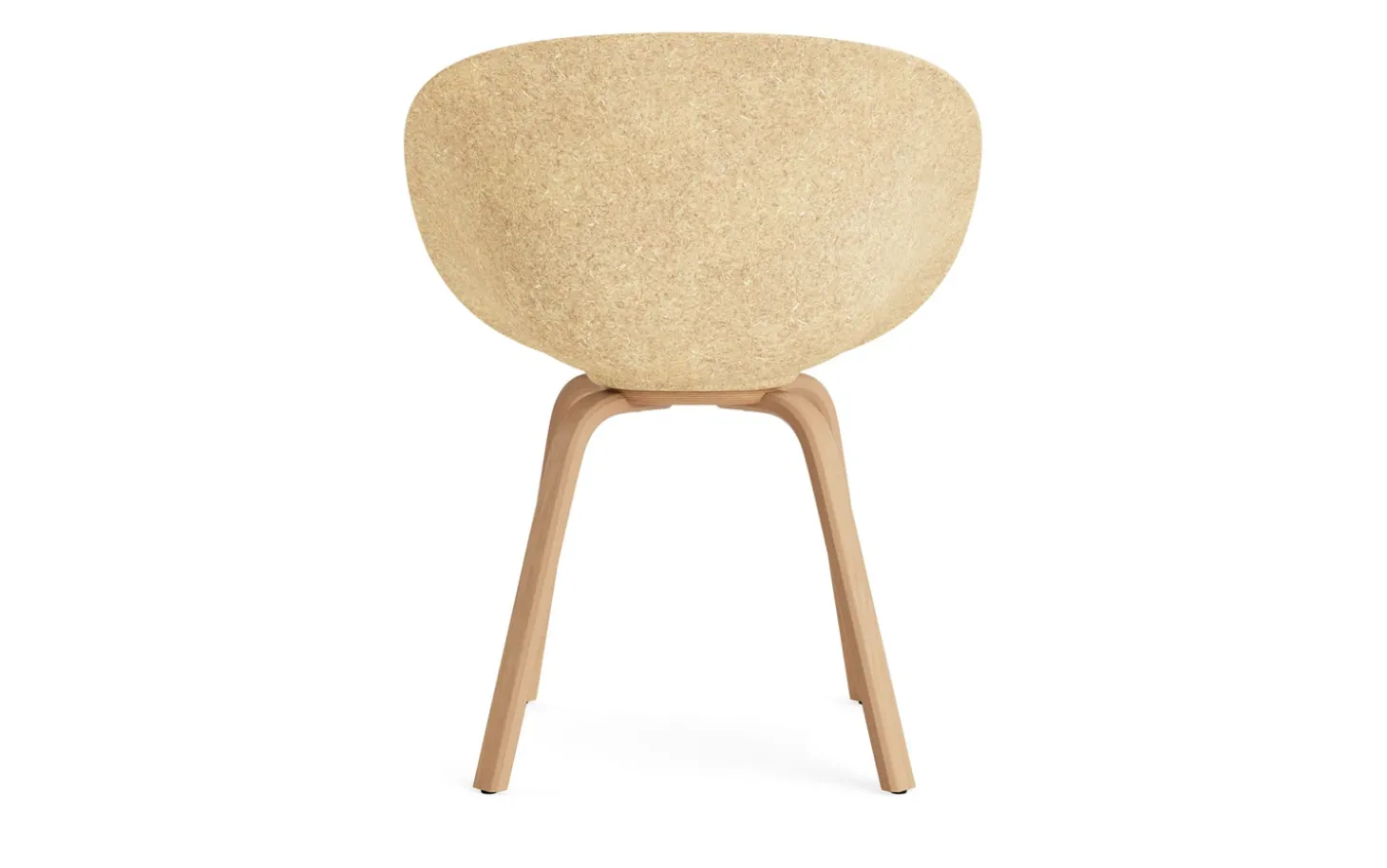 Normann Copenhagen - Mat Armchair Front Upholstery Hemp Beech - Hallingdal 110